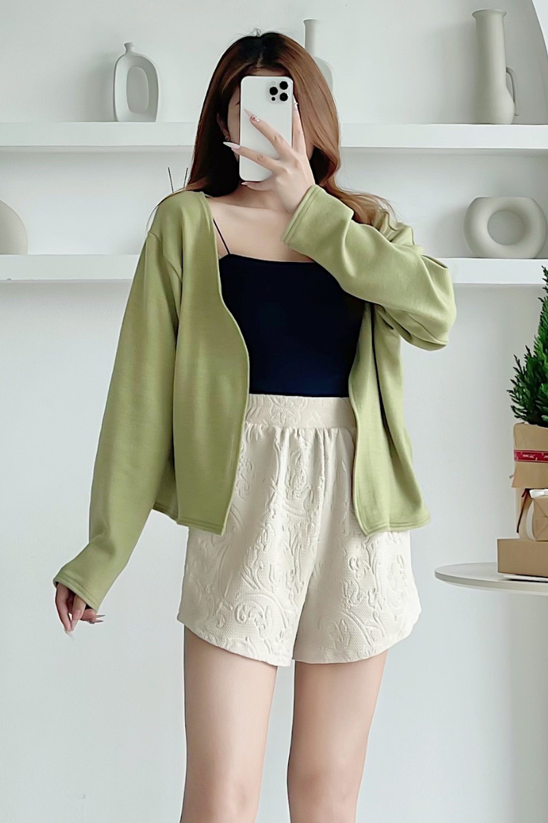 Áo Khoác Cardigan Nữ Zen Me Chất liệu Cotton Phong Cách Ulzzang