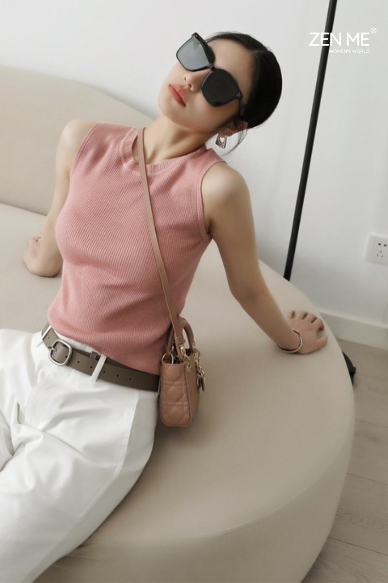 Áo tanktop Zen Me sát nách freesize chất tăm co giãn mềm mịn mát ABL0423
